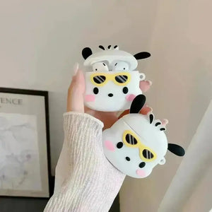 Pochacco Sunglasses Silicone AirPods Case - Bear Hugs