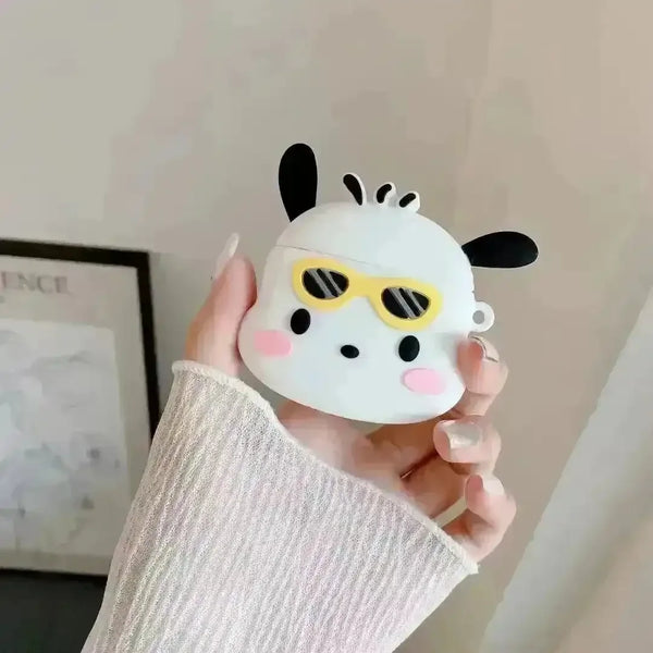 Pochacco Sunglasses Silicone AirPods Case - Bear Hugs