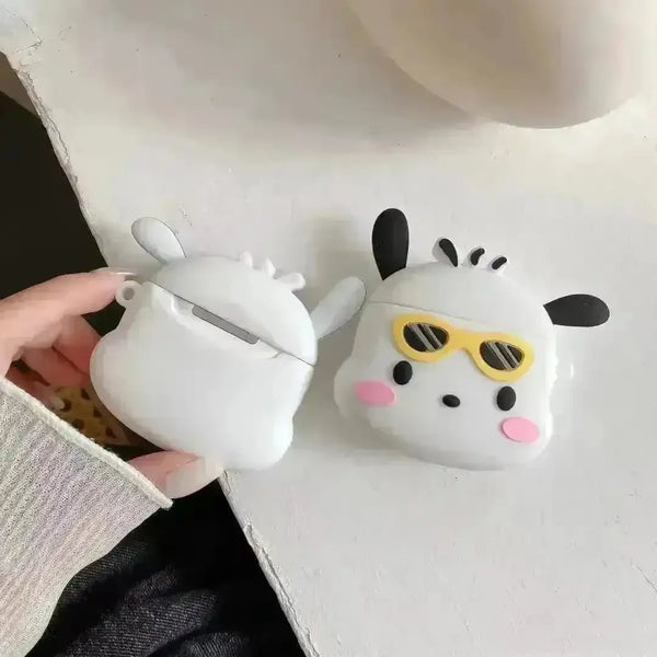 Pochacco Sunglasses Silicone AirPods Case - Bear Hugs