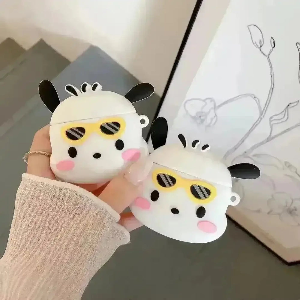 Pochacco Sunglasses Silicone AirPods Case - Bear Hugs