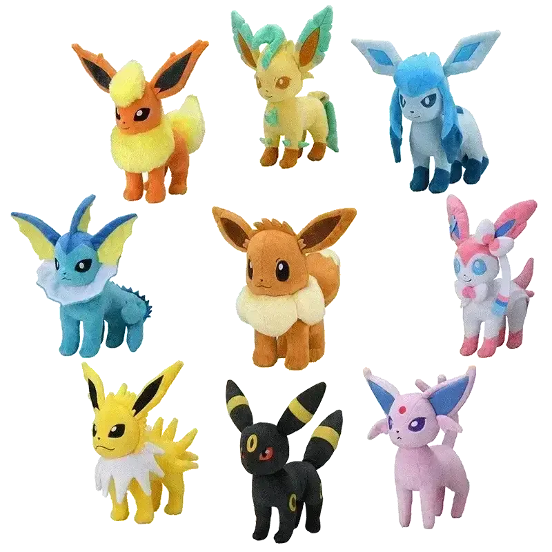 Pokémon Eevee Evolution Plushies (20 cm) - Bear Hugs