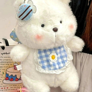 Polar Bear Bow Plush Toy (35 cm) - Bear Hugs