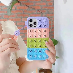 Pop It Bubble Rainbow Phone Case (For iPhone) - Bear Hugs