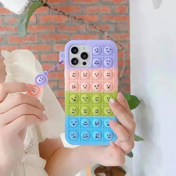 Pop It Bubble Rainbow Phone Case (For iPhone) - Bear Hugs