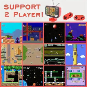 Portable Retro 8-Bit Dual Game Console - Bear Hugs