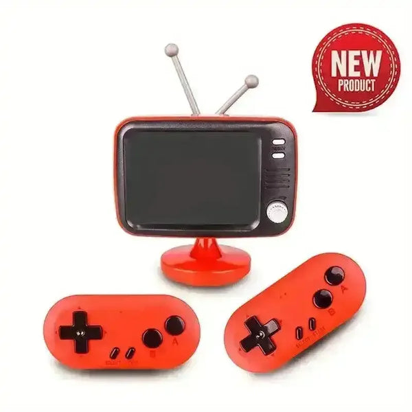 Portable Retro 8-Bit Dual Game Console - Bear Hugs