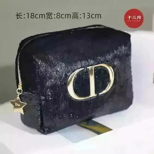 Premium D Luxe Velvet Makeup Bag - Bear Hugs