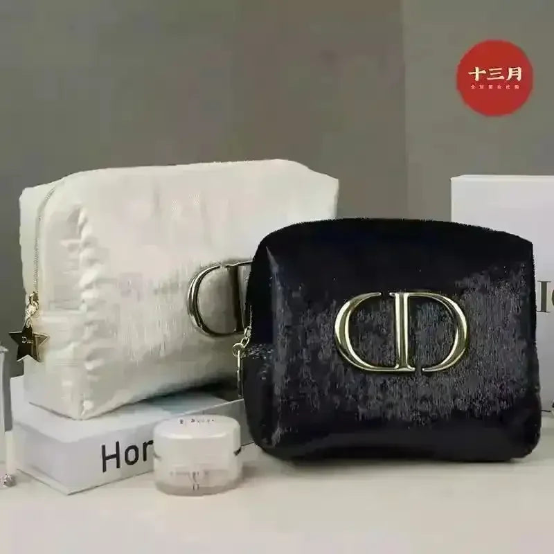 Premium D Luxe Velvet Makeup Bag - Bear Hugs