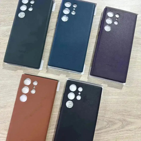 Premium Leather Case for Samsung S22 and S23 Ultra - Bear Hugs