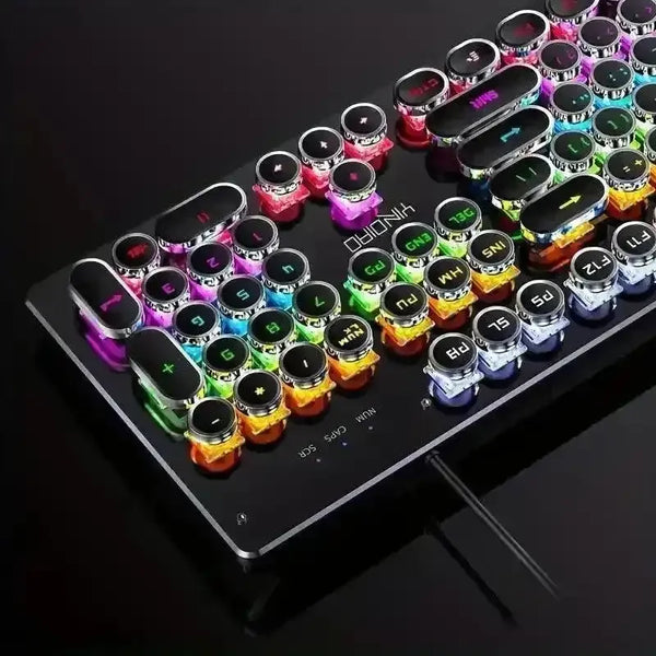 Premium Mechanical LED Backlit 104 Keys Keyboard - Bear Hugs