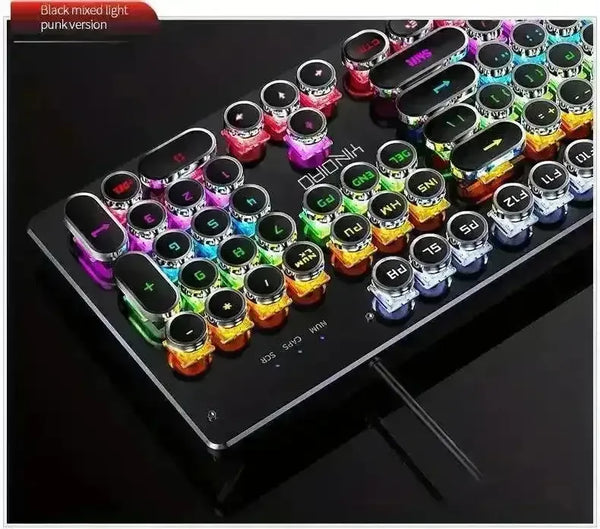 Premium Mechanical LED Backlit 104 Keys Keyboard - Bear Hugs