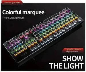 Premium Mechanical LED Backlit 104 Keys Keyboard - Bear Hugs