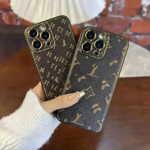 Premium Monogram Leatherette Phone Case (For iPhones) - Bear Hugs
