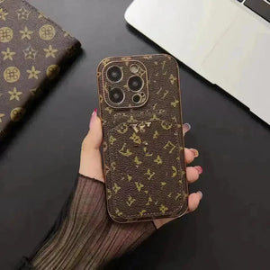 Premium Monogram Leatherette Phone Case (For iPhones) - Bear Hugs