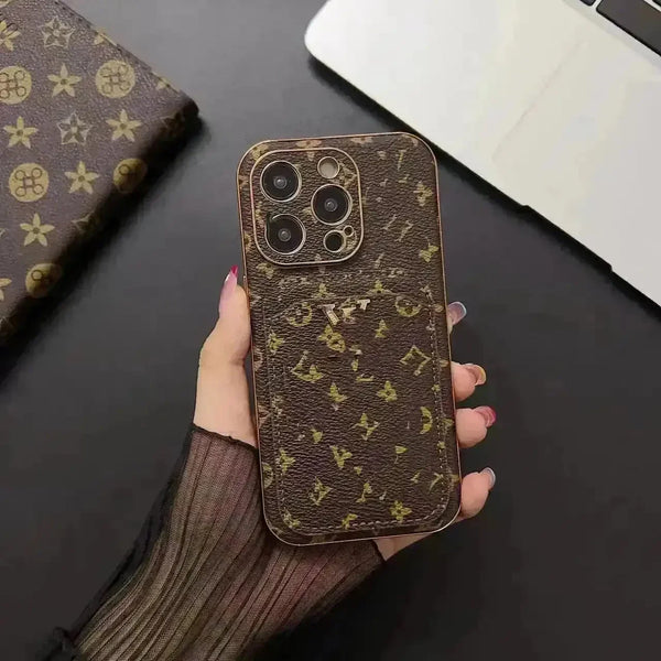 Premium Monogram Leatherette Phone Case (For iPhones) - Bear Hugs