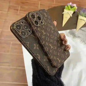 Premium Monogram Leatherette Phone Case (For iPhones) - Bear Hugs