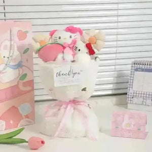 Premium Sanrio My Melody Kuromi Hello Kitty Doll Bouquet - Bear Hugs