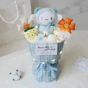 Premium Sanrio My Melody Kuromi Hello Kitty Doll Bouquet - Bear Hugs