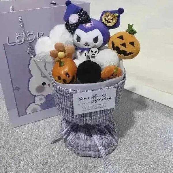 Premium Sanrio My Melody Kuromi Hello Kitty Doll Bouquet - Bear Hugs
