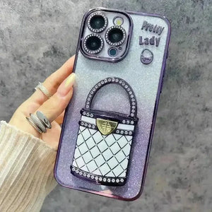 Pretty Lady Glitter Phone Case (For iPhones) - Bear Hugs