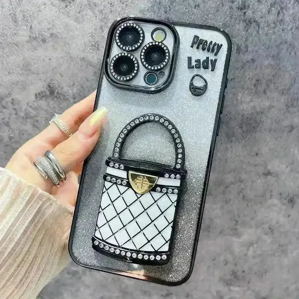 Pretty Lady Glitter Phone Case (For iPhones) - Bear Hugs