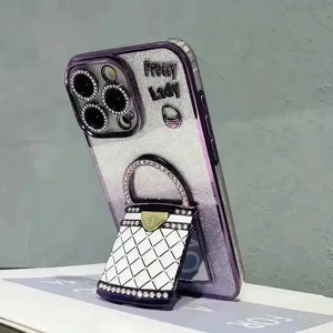 Pretty Lady Glitter Phone Case (For iPhones) - Bear Hugs