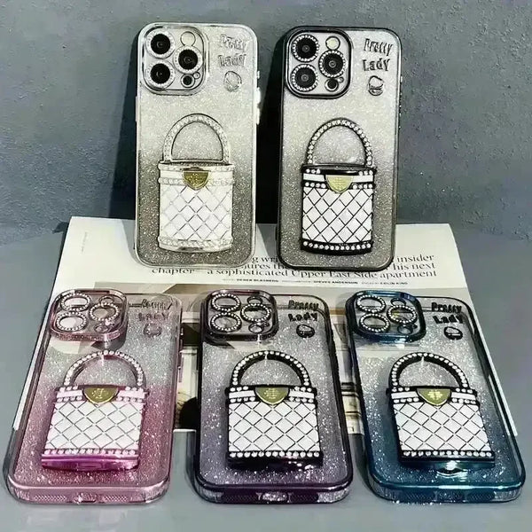 Pretty Lady Glitter Phone Case (For iPhones) - Bear Hugs