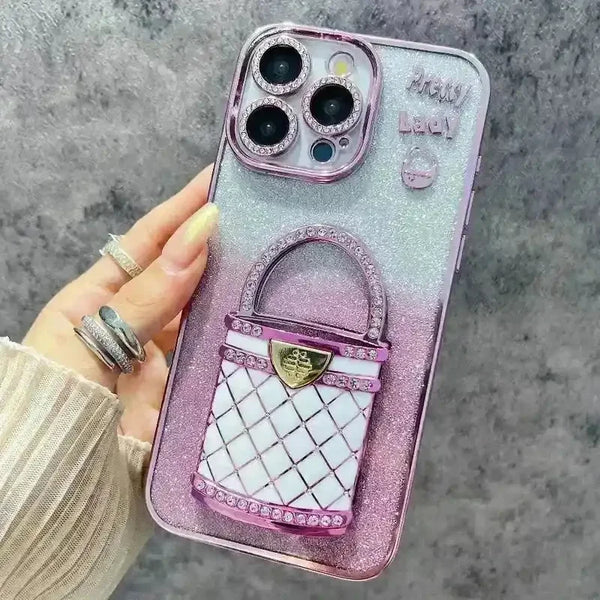 Pretty Lady Glitter Phone Case (For iPhones) - Bear Hugs