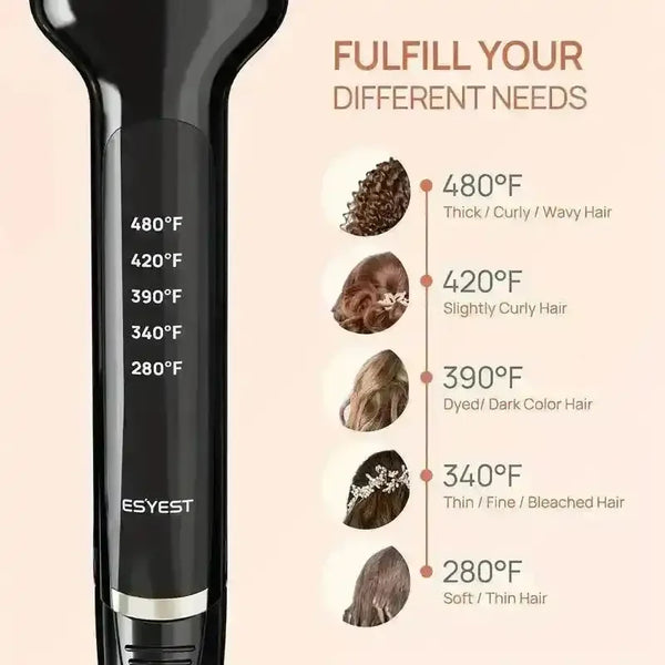 Professional 2-Inch Wide Hair Straightener - Bear Hugs