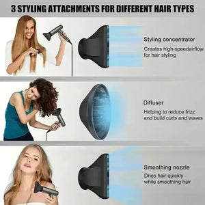Professional Hair Dryer with Diffuser - Bear Hugs