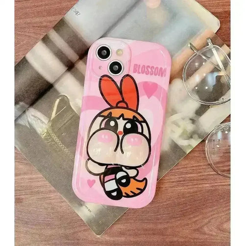 Puffy Powerpuff Girls Phone Case (For iPhones) - Bear Hugs