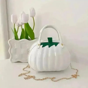 Pumpkin Shaped Satchel Novelty Crossbody Bag - Bear Hugs