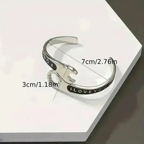 Punk Wrench Shape Cuff Bracelet - Bear Hugs