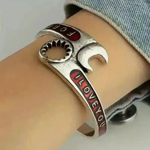 Punk Wrench Shape Cuff Bracelet - Bear Hugs