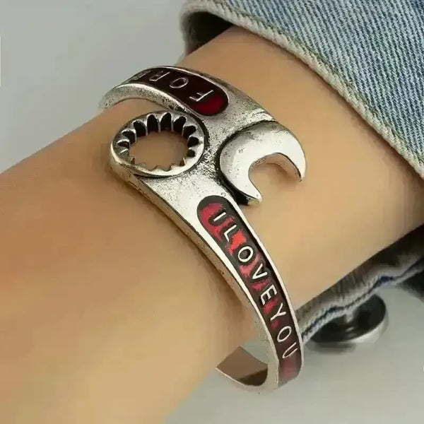 Punk Wrench Shape Cuff Bracelet - Bear Hugs