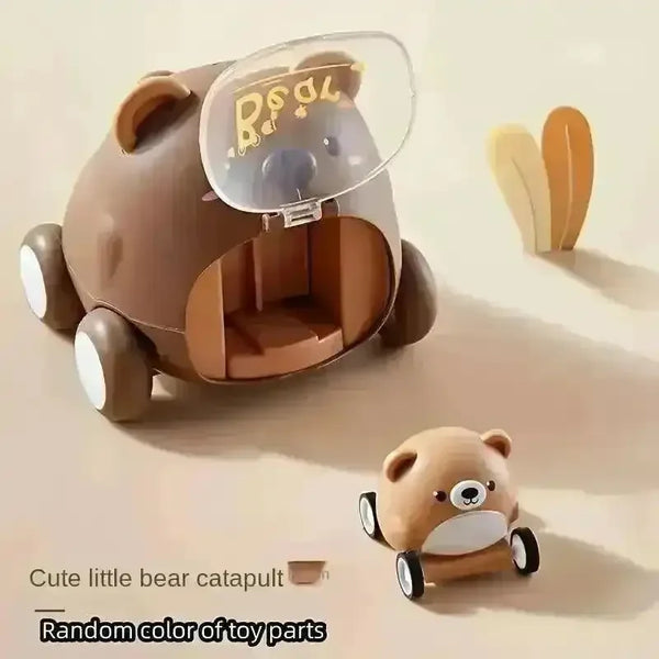 Push Down Cartoon Animal Car - Bear Hugs