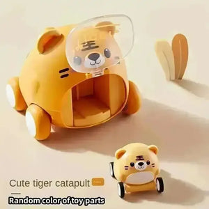 Push Down Cartoon Animal Car - Bear Hugs