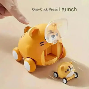 Push Down Cartoon Animal Car - Bear Hugs