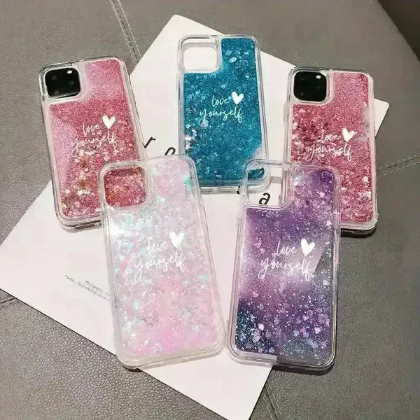 Quicksand Glitter Phone Case (For iPhones) - Bear Hugs