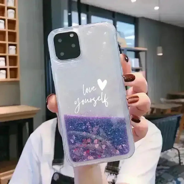 Quicksand Glitter Phone Case (For iPhones) - Bear Hugs