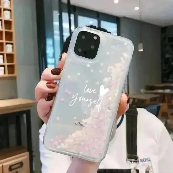 Quicksand Glitter Phone Case (For iPhones) - Bear Hugs