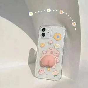 Quirky Piggy Air Pass Phone Case (For iPhone) - Bear Hugs