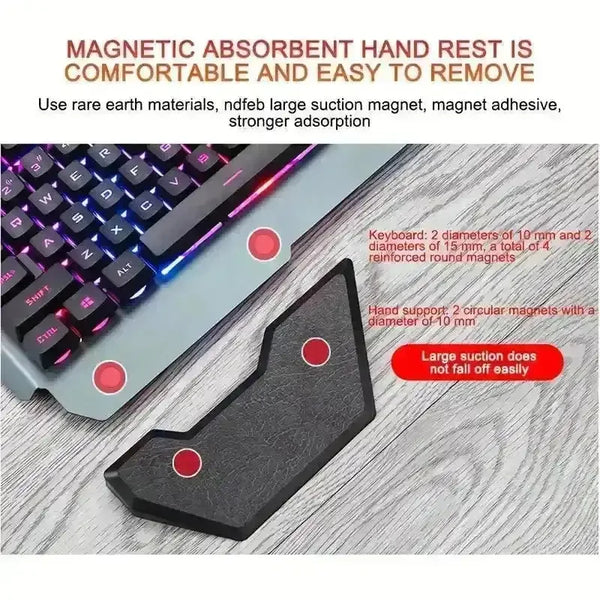 QZUKOY Mechanical Feel Gaming Keyboard and Mouse - Bear Hugs