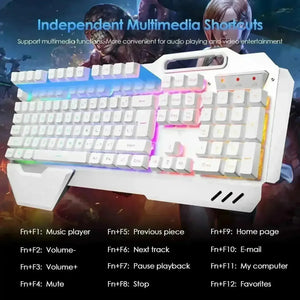 QZUKOY Mechanical Feel Gaming Keyboard and Mouse - Bear Hugs