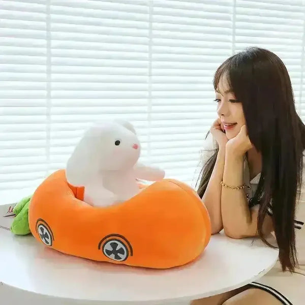 Racing Carrot Car Bunny Plush Toy - Bear Hugs