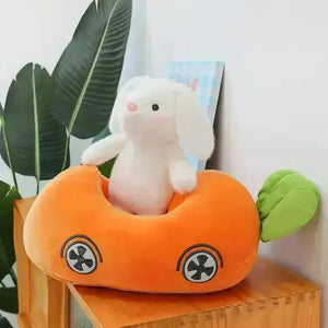 Racing Carrot Car Bunny Plush Toy - Bear Hugs
