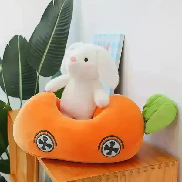 Racing Carrot Car Bunny Plush Toy - Bear Hugs