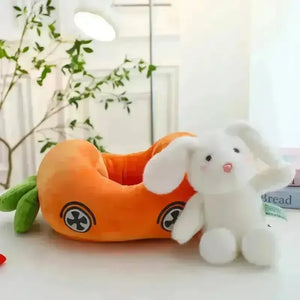 Racing Carrot Car Bunny Plush Toy - Bear Hugs