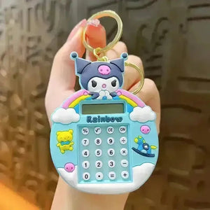 Rainbow Kuromi Calculator Keychain - Bear Hugs