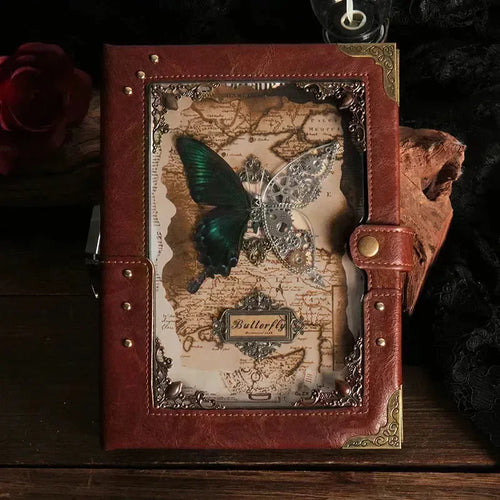 Real Butterfly Embossed Notebook - Bear Hugs